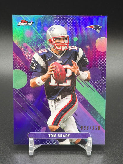 2025 Finest #100 Tom Brady Purple Refractor #/250