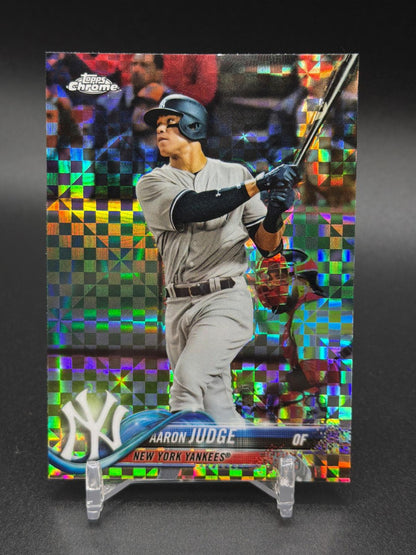 2018 Topps Chrome #1 Aaron Judge X-Fractor