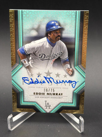 2023 Topps Five Star #FSA-EMU Eddie Murray Aqua Auto #/75