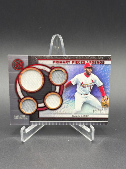 2023 Topps Museum Collection Ozzie Smith Primary Pieces Game-Used Quad Relic /10