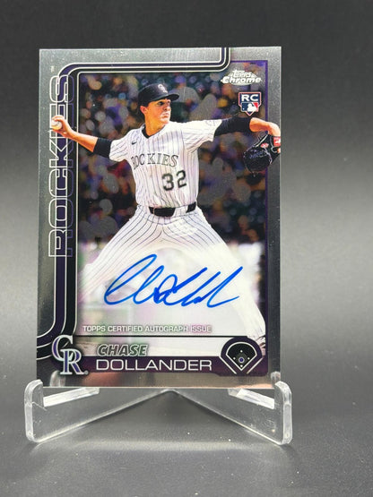 2025 Topps Chrome Update #RA-DO Chase Dollander Rookie RC Auto