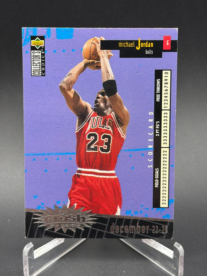 1996 Collector's Choice #C30 Michael Jordan Crash the Game Silver December 23-29