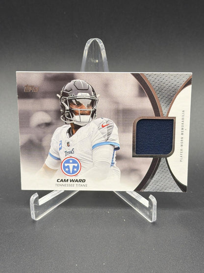 2026 Topps Flagship #NFLM-CW Cam Ward NFL Player-Worn Materials