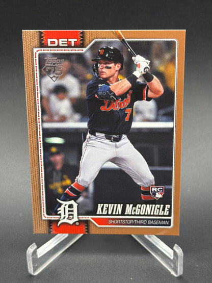 2026 Topps Update #US7 Kevin McGonigle Rookie RC Gold #/2026