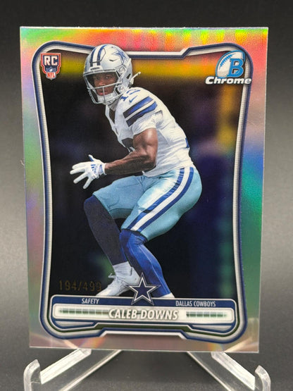 2026 Bowman #BCV-195 Caleb Downs Chrome Rookie RC Refractor #/499