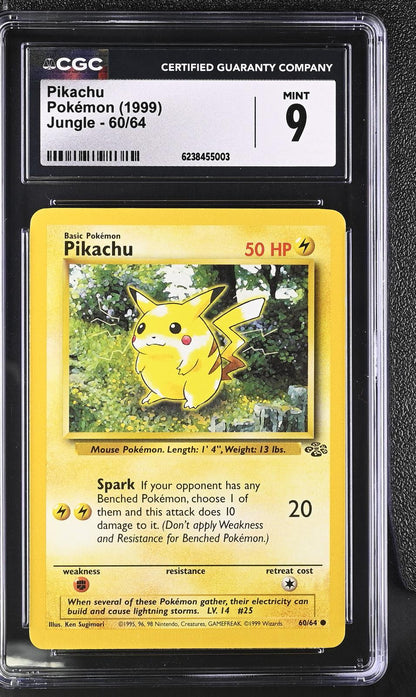 1999 Pokemon Jungle #60/64 Pikachu CGC 9