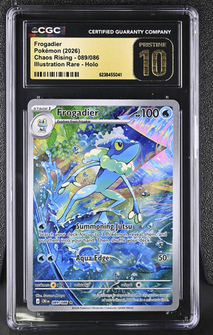 2026 Pokemon Chaos Rising #089/086 Frogadier CGC 10 Pristine