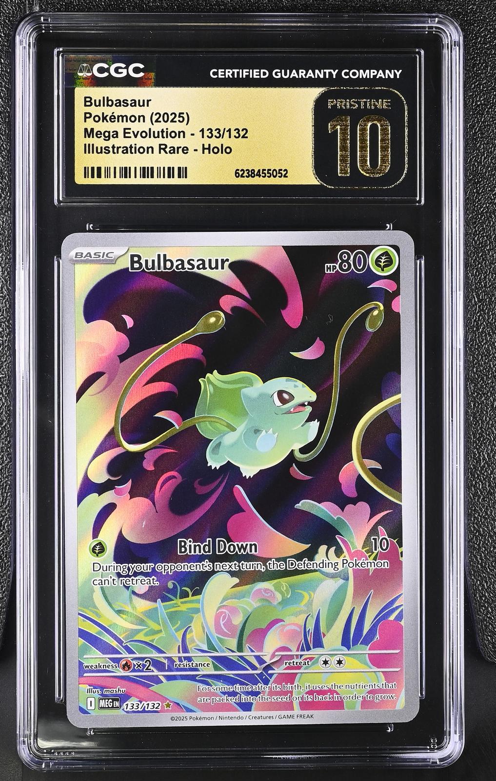 2025 Pokemon Mega Evolution #133/132 Bulbasaur CGC 10 Pristine
