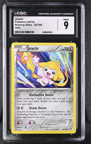 2015 Pokemon Roaring Skies #42/108 Jirachi Holo CGC 9