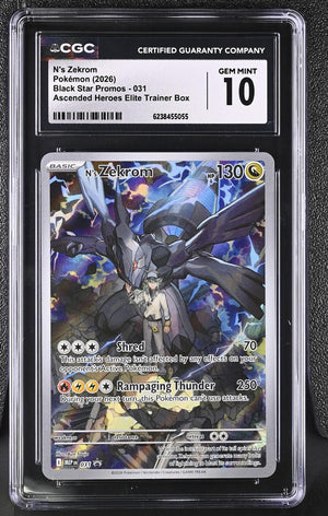 2026 Pokemon Black Star Promos #031 N's Zekrom CGC 10