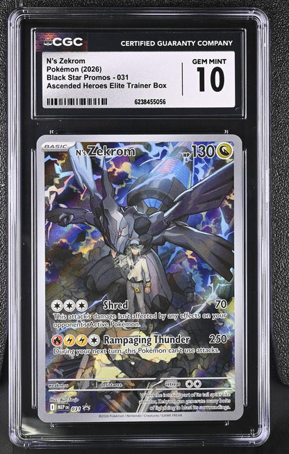 2026 Pokemon Black Star Promos #031 N's Zekrom CGC 10