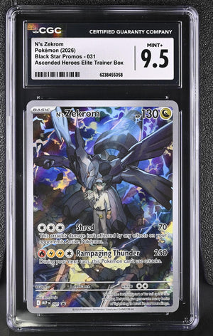 2026 Pokemon Black Star Promos #031 N's Zekrom CGC 9.5