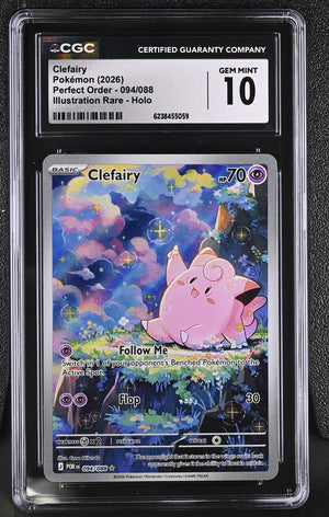 2026 Perfect Order #094/088 Clefairy CGC 10
