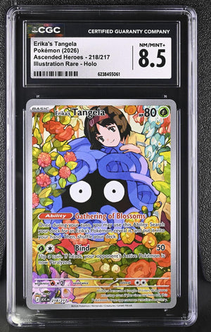 2026 Pokemon Ascended Heroes #218/217 Erika's Tangela Holo CGC 8.5