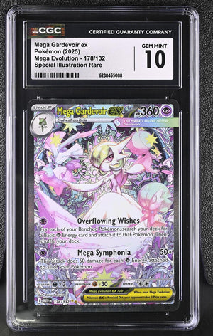 2025 Pokemon Mega Evolution #178/132 Mega Gardevoir ex CGC 10