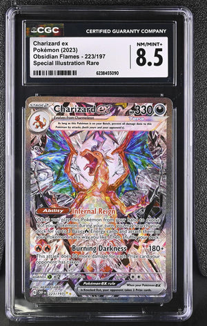2023 Pokemon Obsidian Flames #223/197 Charizard ex CGC 8.5