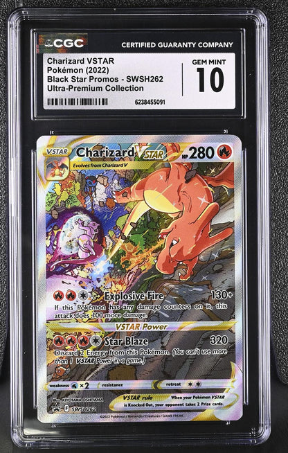 2022 Pokemon Black Star Promos #SWSH262 Charizard VSTAR CGC 10