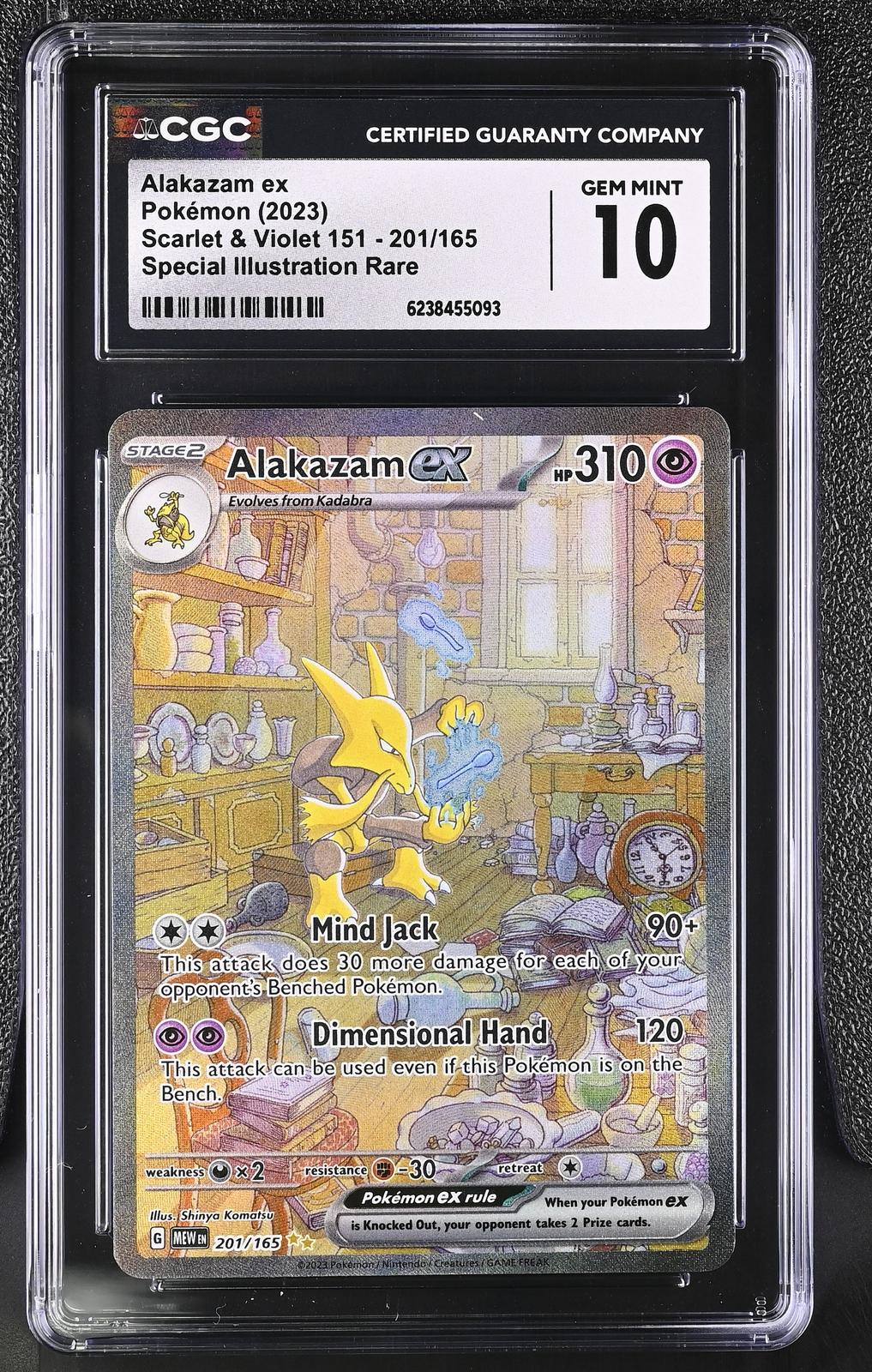 2023 Pokemon Scarlet & Violet 151 #201/165 Alakazam ex CGC 10