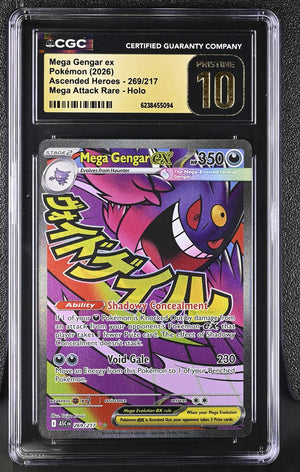 2026 Pokemon Ascended Heroes #269/217 Mega Gengar ex CGC 10 Pristine