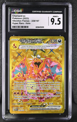 2023 Pokemon Obsidian Flames #228/197 Charizard ex CGC 9.5