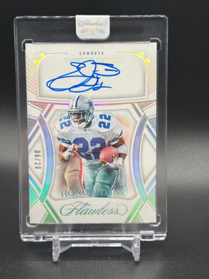 2024 Panini Flawless #HI-ESH Emmitt Smith Honored Ink Silver Auto /20