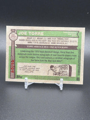 2025 Topps Heritage #ROA-JTO Joe Torre Real One Auto Special Edition Red Ink /76