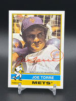 2025 Topps Heritage Joe Torre Real One red ink autograph card