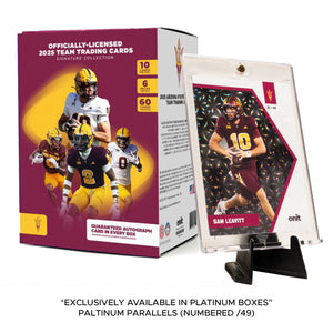 Arizona State University Football 2025 Trading Cards - Platinum Box (Guaranteed Autograph)