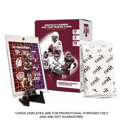 Texas A&M University Football 2025 Trading Cards - Platinum Box (GUARANTEED Autograph)
