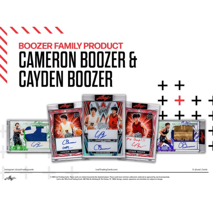 2025 Leaf Boozer Family Basketball Box (Presell)