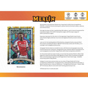 2024/25 Topps Chrome Merlin UEFA Club Competitions Soccer Value Box