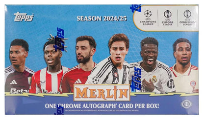 2024/25 Topps Chrome Merlin UEFA Club Competitions Soccer Hobby Box