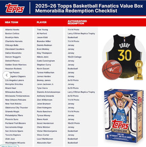 2025 Topps Flagship Basketball Factory Sealed Fanatics Exclusive Value Box