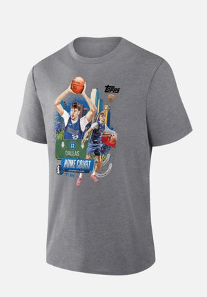 Cooper Flagg Dallas Mavericks Topps Home Court Tri-Blend T-Shirt - Gray