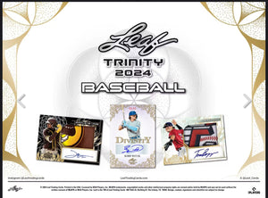 2024 Leaf Trinity Baseball Hobby Box (Presell)