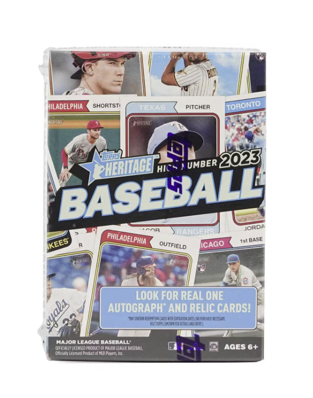 2023 Topps Heritage High Number Baseball 8-Pack Blaster Box