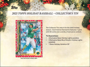 2025 Topps Holiday Baseball Tin (Presell)