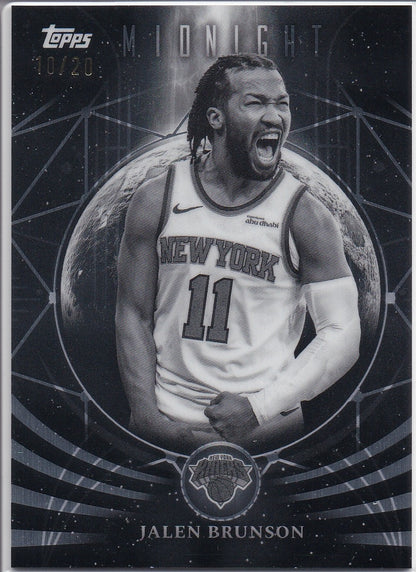 Jalen Brunson 2025 Topps Midnight Moonfall SSP /20 #MF-15