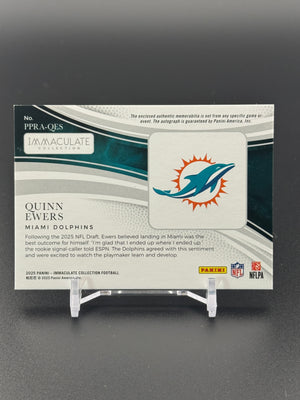 2025 Immaculate #PPRA-QES Quinn Ewers Premium Patch Rookie Auto /99 PC