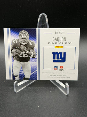 2020 Panini Illusions #SL21 Saquon Barkley Rookie RC Stadium Legends Auto #/25