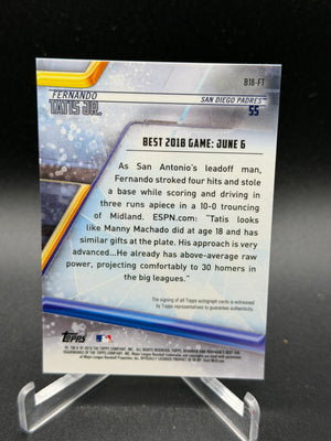 2018 Bowman's Best #B18-FT Fernando Tatis Jr. Best of 2018 Autographs