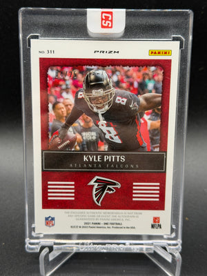 2021 Panini One #311 Kyle Pitts Rookie Precision Auto Patch Bronze #/25