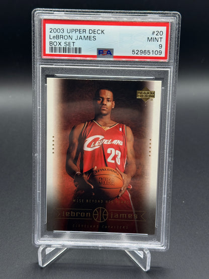 2003 Upper Deck LeBron James Box Set #20 LeBron James PSA 9
