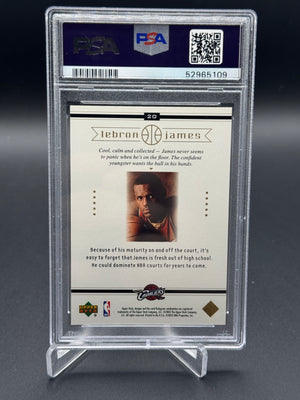 2003 Upper Deck LeBron James Box Set #20 LeBron James PSA 9