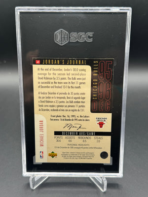 1996-97 Upper Deck Jordan's Journal #J2 Michael Jordan SGC 5