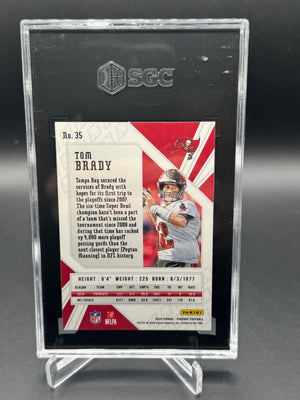 2020 Panini Phoenix #35 Tom Brady Fire Burst SGC 9