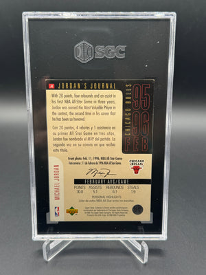 1996-97 Upper Deck Jordan's Journal Hologram #J4 Michael Jordan SGC 4