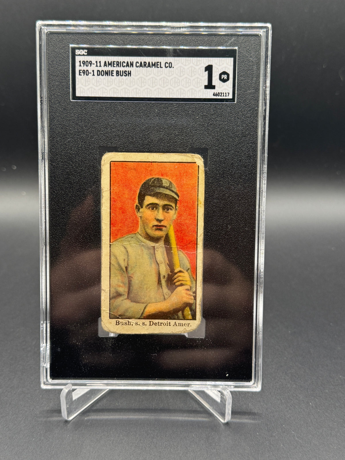 1909-11 American Caramel (E90-1) #NNO Donie Bush SGC 1