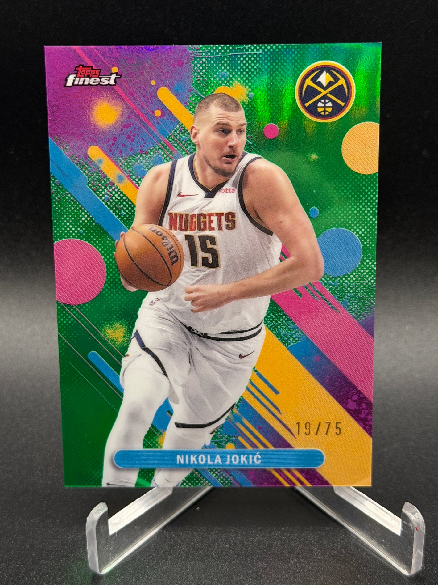 2025-26 Finest #60 Nikola Jokić Green Refractor #/75