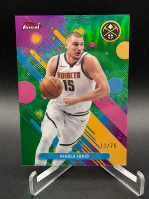 2025-26 Finest #60 Nikola Jokić Green Refractor #/75